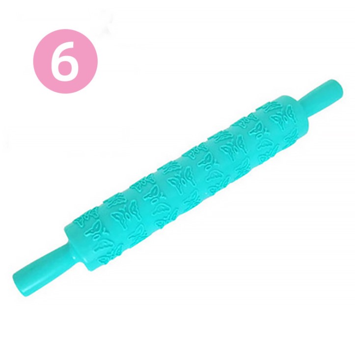 Rouleau à pâtisserie en plastique avec motif, accessoires de cuisine, pâtisserie, pâtisserie: 6