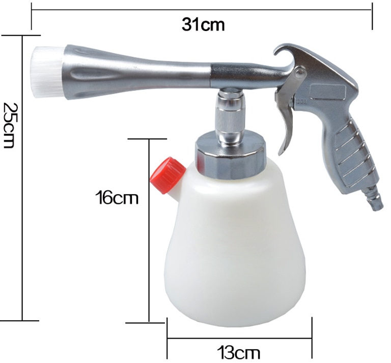 Tornador interiør dyprensepistol til tornado cockpit pleie biler luftdrevet bilvask utstyr