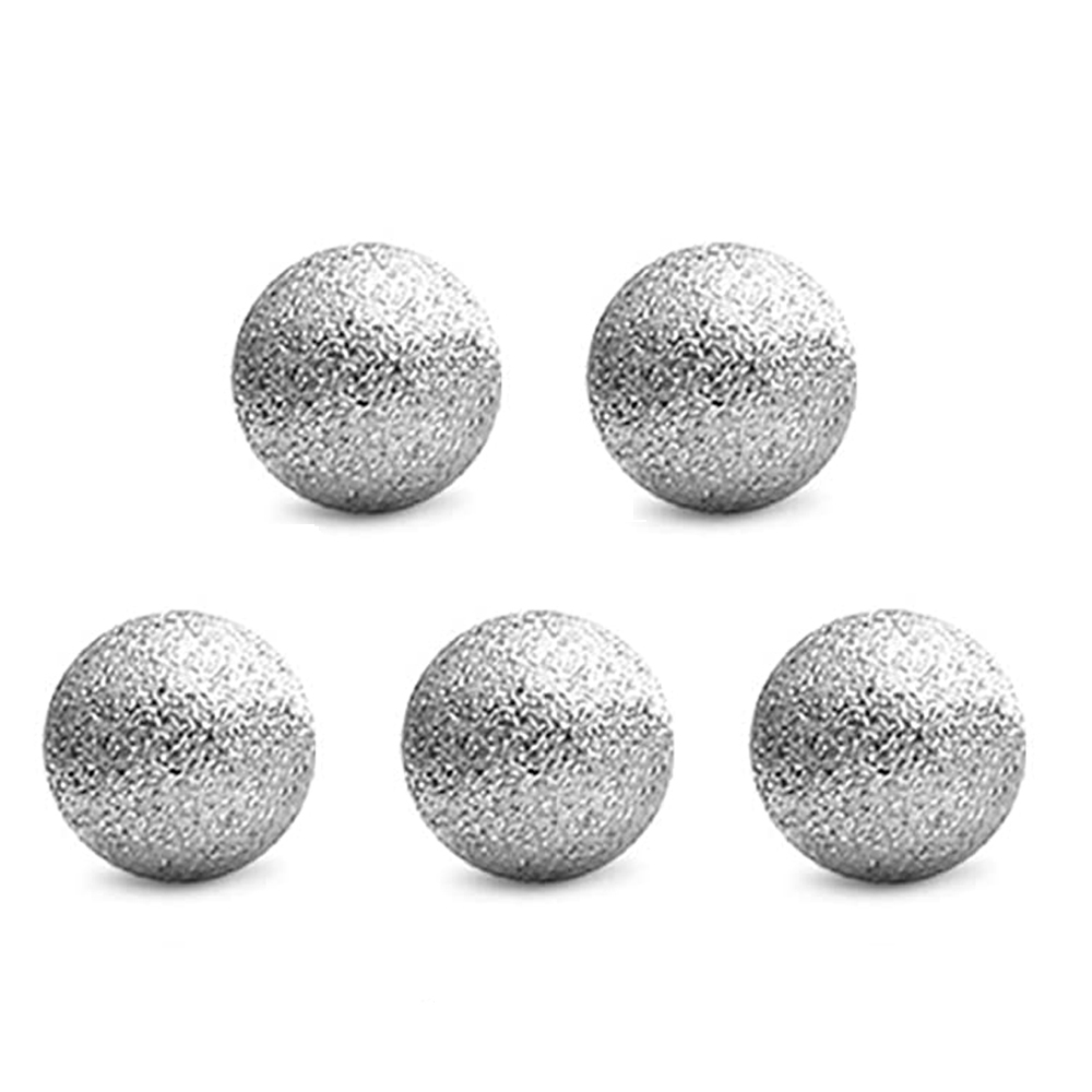 5/35 st 14g 16g ersättningskulor kroppssmycken rostfritt stål klar akrylkula för piercingstång skivstångsstift delar diameter: Vit / Försilvrad