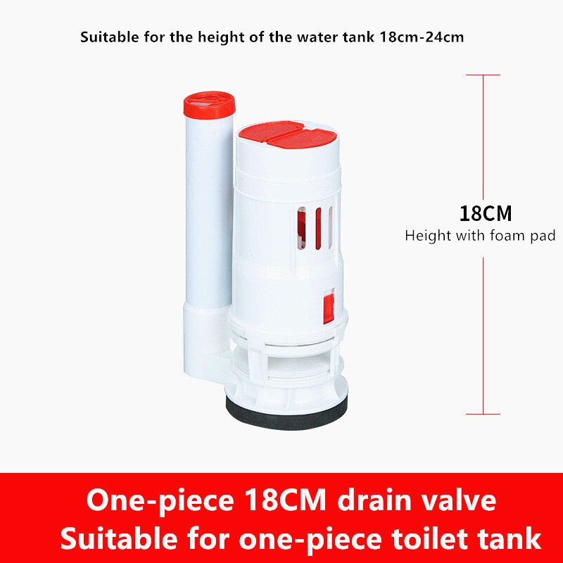 Toilet Cistern Single Drain Valves One-piece/split Toilet Drain Valve Wc Water Tank Old-fashioned Flushing Accessories,JO21090: 18CM Drain Valve