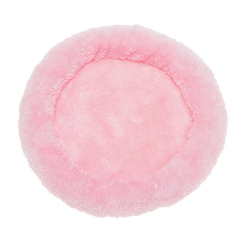 Cama de conejillo de indias de lana suave para invierno, miniesterilla para hámster, rata, cama para dormir, sofá para casa de hámster, erizo, suministro para mascotas: Rosa / L