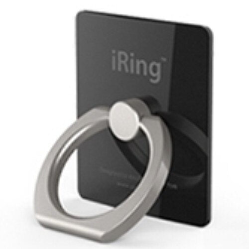 Iring Roterende Ring Standhouder Finger Ring Grip Houder Beugel Stand Accessoires Voor Iphone Samsung Huawei Xiaomi Ipad Tablet: Black