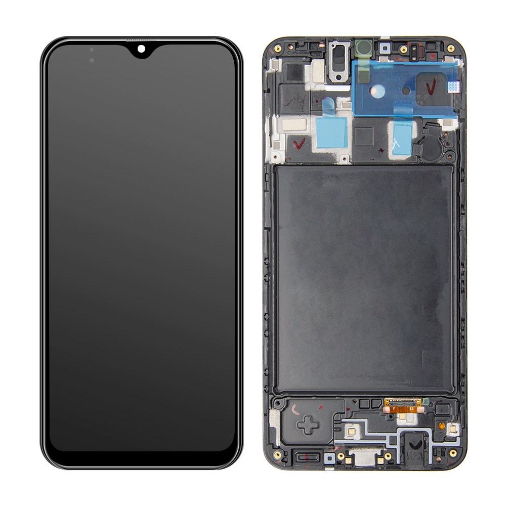 @ For Samsung Galaxy A20 A205G/DS A205F/DS A205GN/DS SM-A205FN/DS Lcd Display Touch Screen Digitizer Assembly Frame