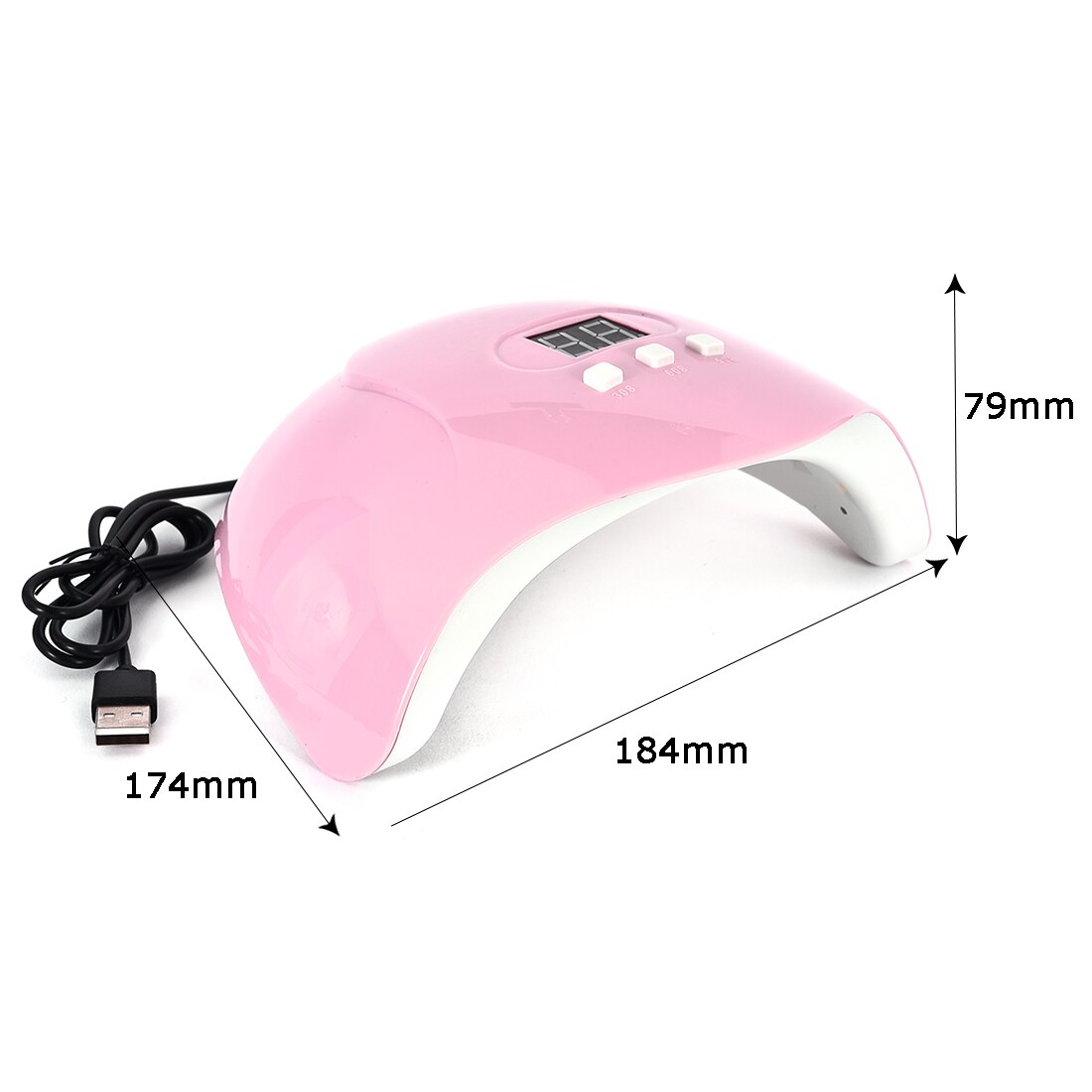 Machine à polymériser la résine UV 54W USB, bricolage pour la fabrication de bijoux et de vernis à ongles Gel 18: Default Title