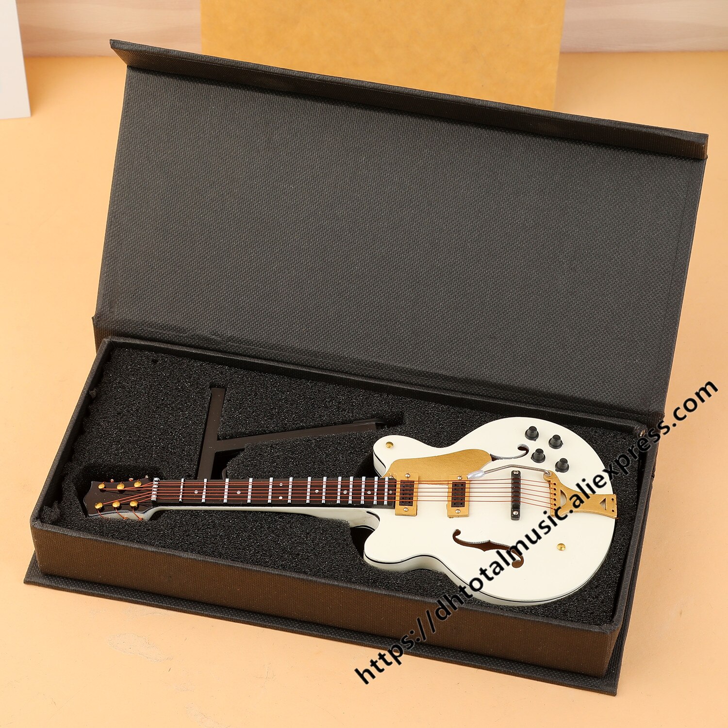 Mini Gitarre Miniatur Modell Elektrische Gitarre Modell Miniatur Holz Mini Musical Instrument Modell Sammlung