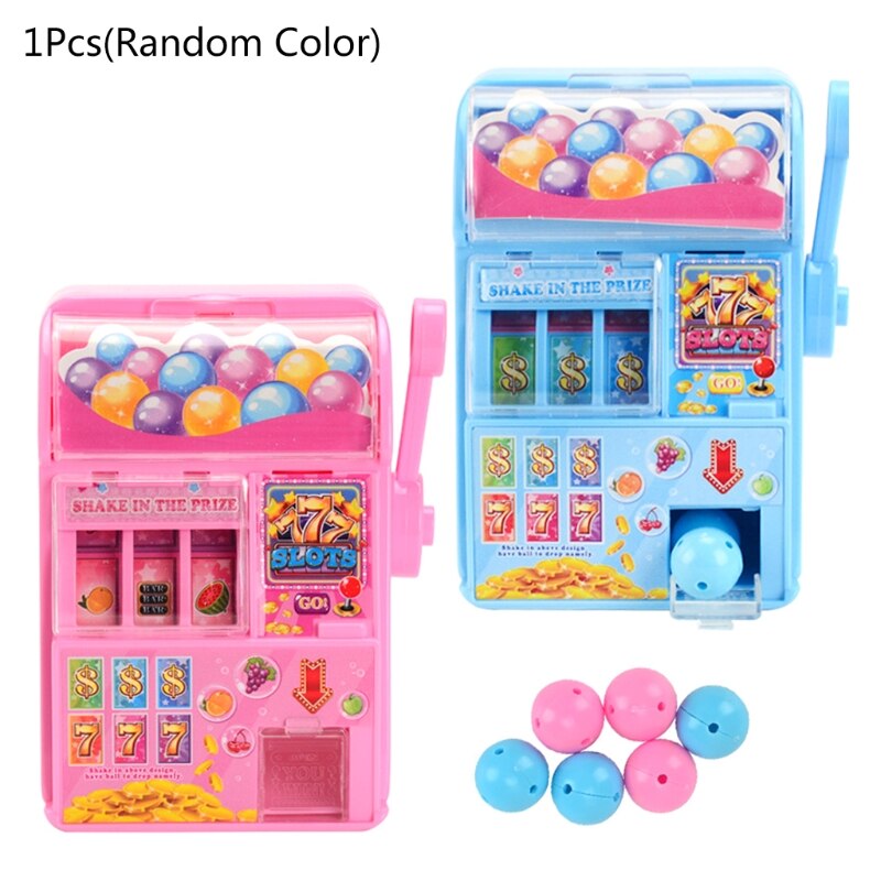 Mini Loterij Machine Candy Bal Machine Handleiding Drinken Grab Muziek Candy Bal Machine Mini Slot Machine Speelgoed Grappig Speelgoed