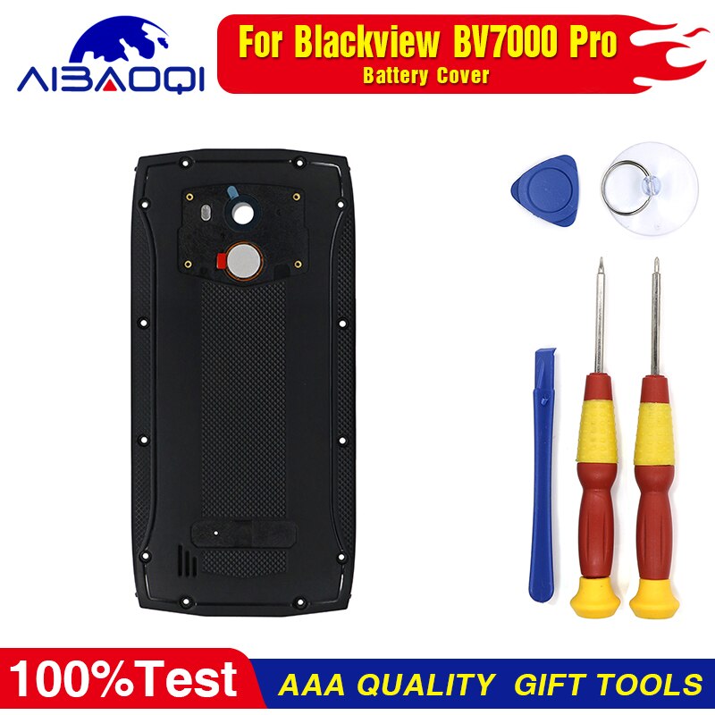 Blackview-100% BV7000 BV7000 pro pantalla LCD Original + MONTAJE DE PANTALLA TÁCTIL PARA Blackview BV7000 BV7000pro herramientas + adhesivo 3M: Black Battery Cover