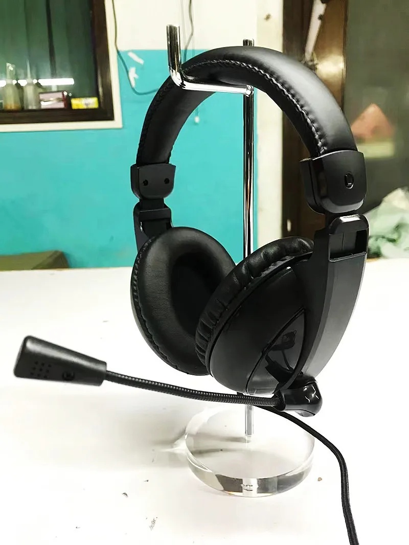 Headset Gaming Headphones with Mic for Desktop Computers Teaching Online Classes Notebook Computers Wearable Comfortable Sound Q: Blue