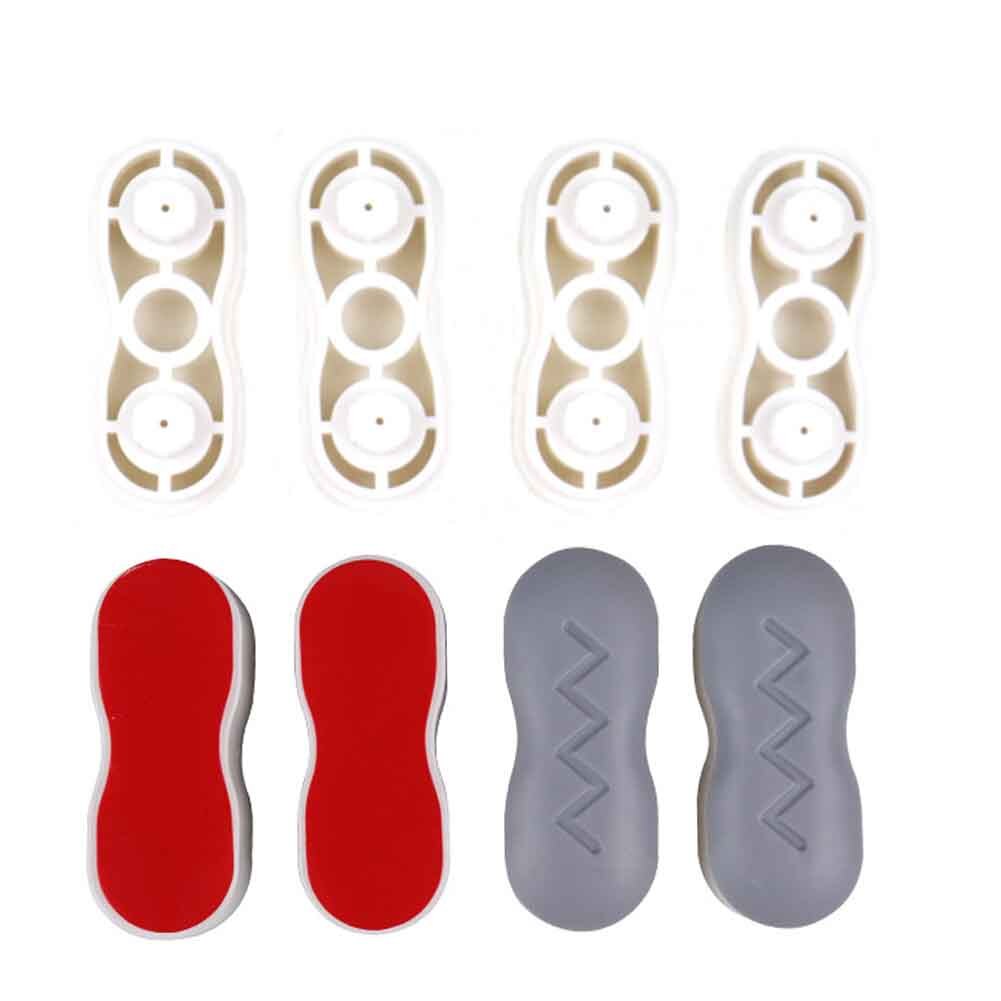 4 Paar/set Vervanging Onderdelen Bumpers Buffering Badkamer Pads Sterke Lijm Toiletbril Buffers Reparatie Eenvoudig Installeren Universele