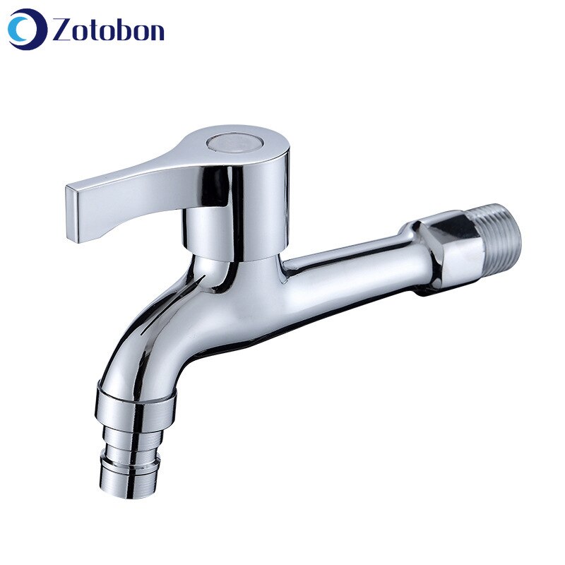 ZOTOBON Double faucet Wall Mount Washing Machine mop faucet Multi-function outdoor Balcony Water Tap Laundry Bibcock taps F8
