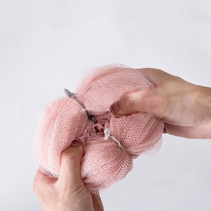 Éponge de bain à bulles, Gel douche, éponge moussante, maille exfoliante, lavage de la peau, gant de toilette, soins du corps, nettoyage, outils de salle de bain