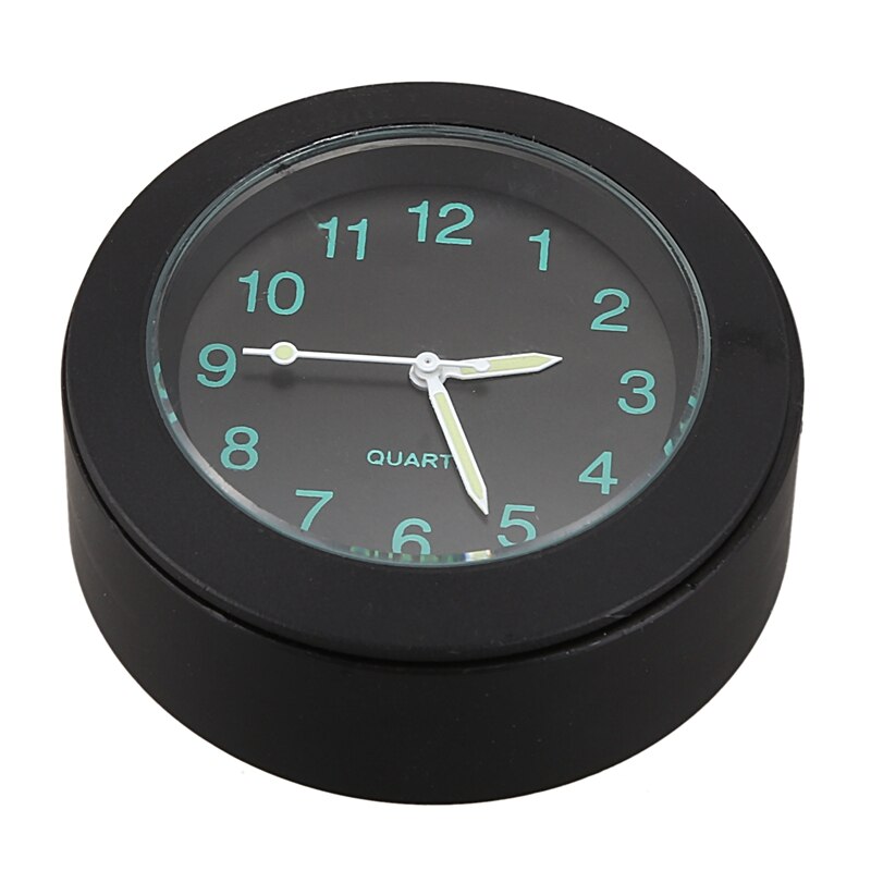 Motorcycle Clock Watch Aluminum Cnc Motorbike Handlebar Mount Clock with Buckle Black Waterproof Universal: Default Title