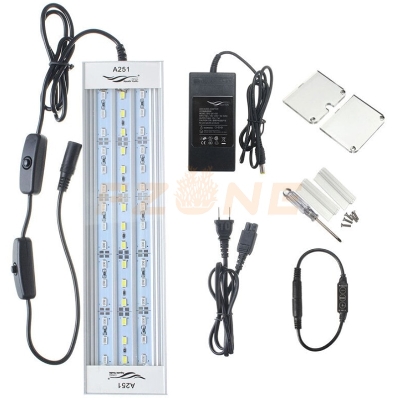 Récif réservoir Aquario Chihiros LED pour aquarium lampe d'éclairage pour poisson marin et corail bleu blanc et luminosité couleur réglable
