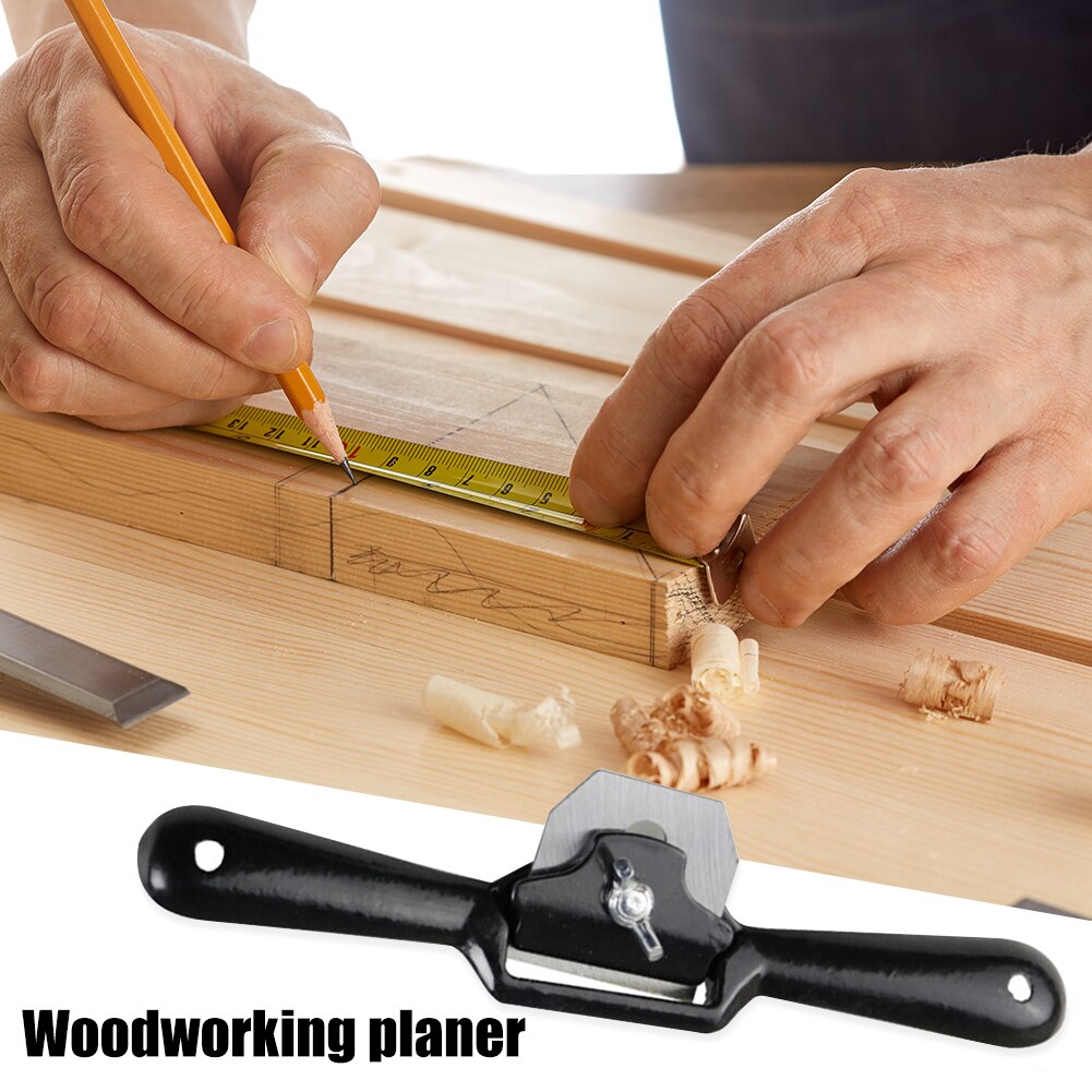 Portable 9 inch Hand Planer Spokeshave Wood Cutting Bottom Edge Trimming for Carpenter Manual Woodworking Tools