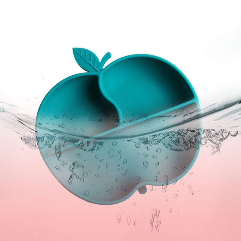 Antislip siliconen zuignap verdeeld bord training eten kom placemat