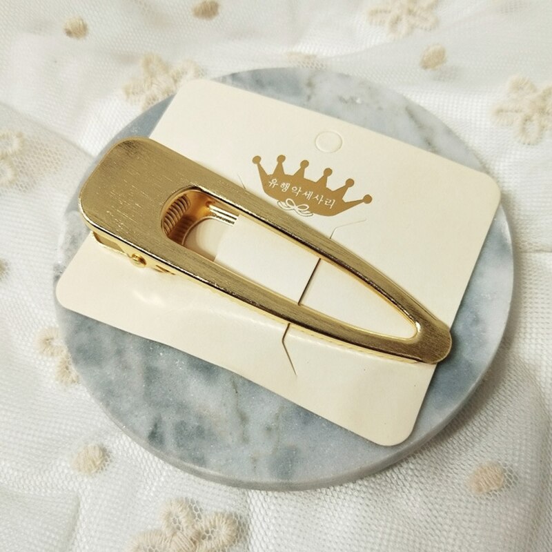 fille métal perle épingle à cheveux combinaison minimaliste doux vent frange Clip mot Clip côté Barrette Clips cartes cheveux accessoire