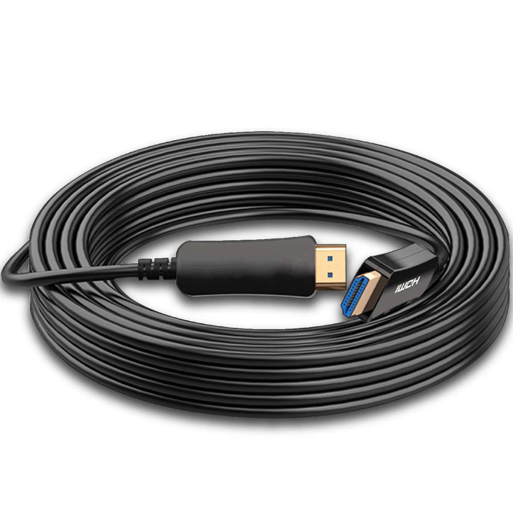 Fiber Optik HDMI Kabel 10 m/30ft, Unterstützt 4K @ 60Hz, 4:4:4/4:2:2/4:2:0, HDR, Dolby Vision, HDCP2.2, Bogen, 3D, hohe Geschwindigkeit 18Gbps