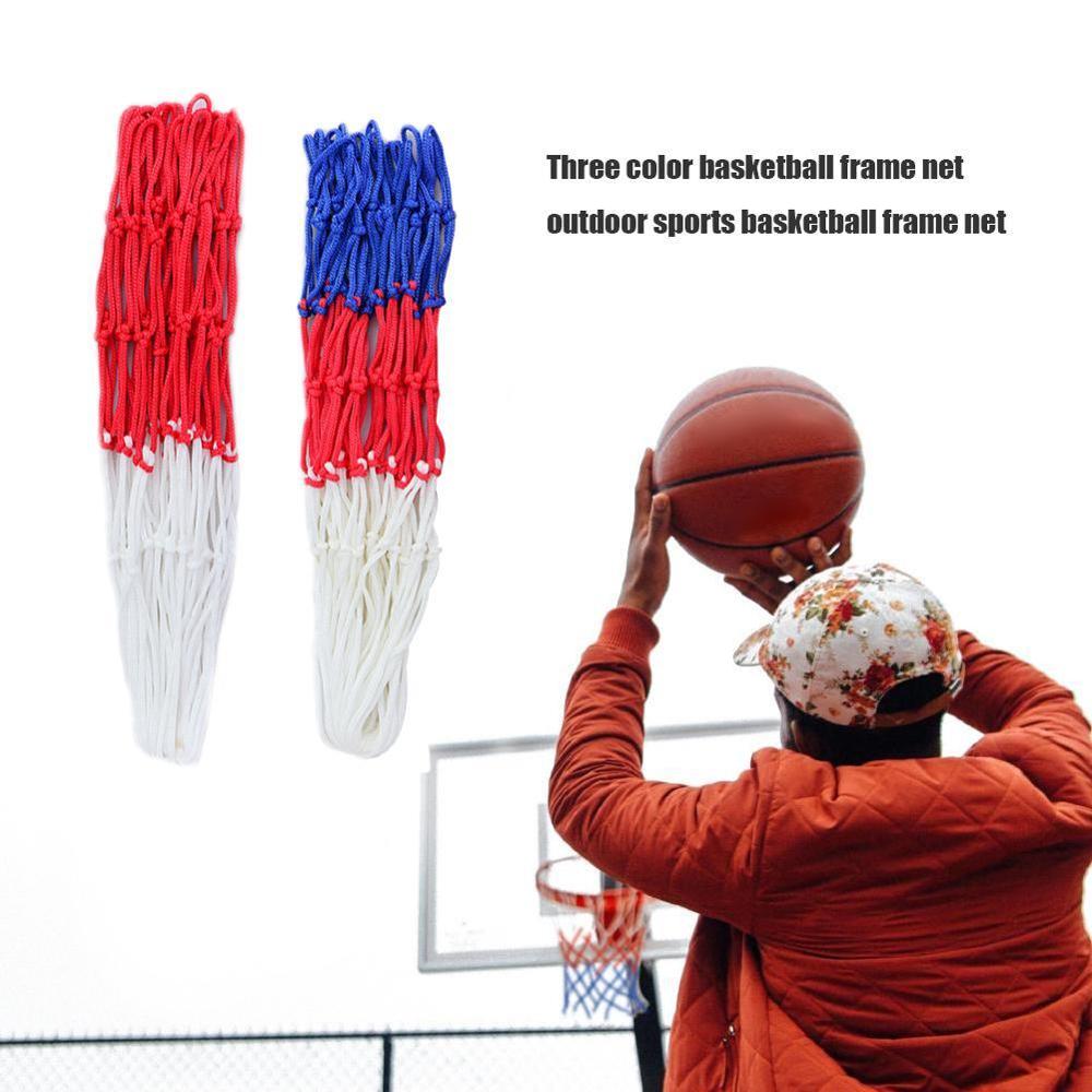 Basketball Rim Mesh Net Durable Basketball Net Heavy Nylon Fits standard basketball Goal Rim Mesh Hoop rims Net Duty V6N0