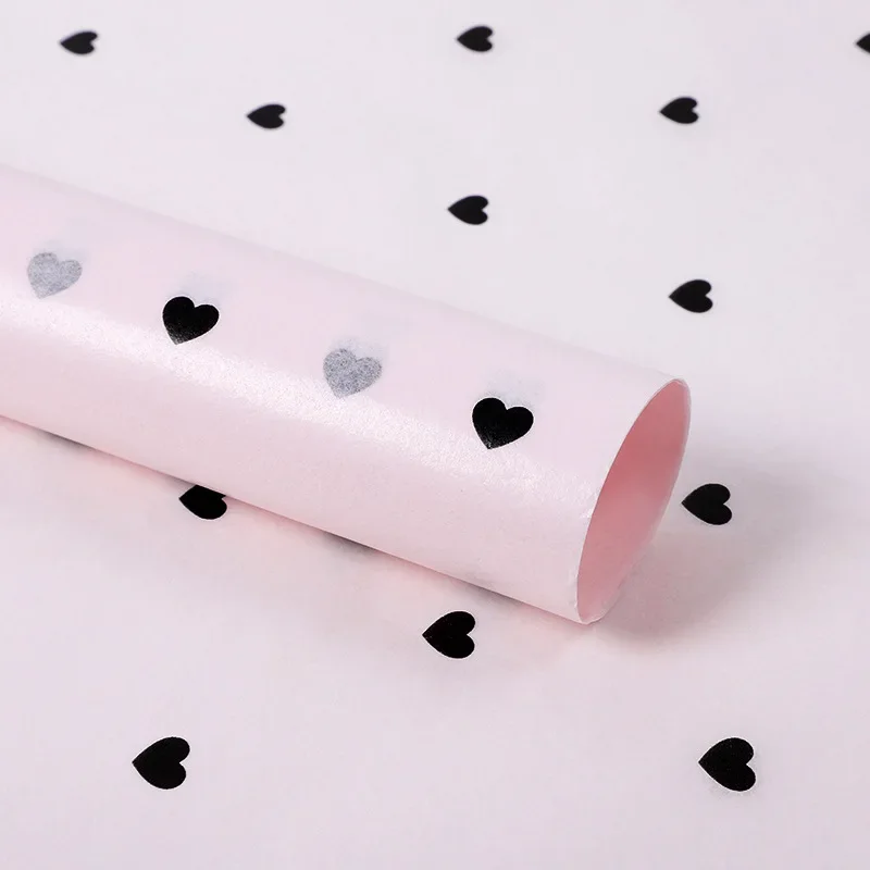 Håndlavet indpakningspapir gør-det-selv håndlavet kunsthåndværk stjerne kærlighed prik mønster silkepapir 7 ark/parti blomsteremballagepapir: Mørk khaki