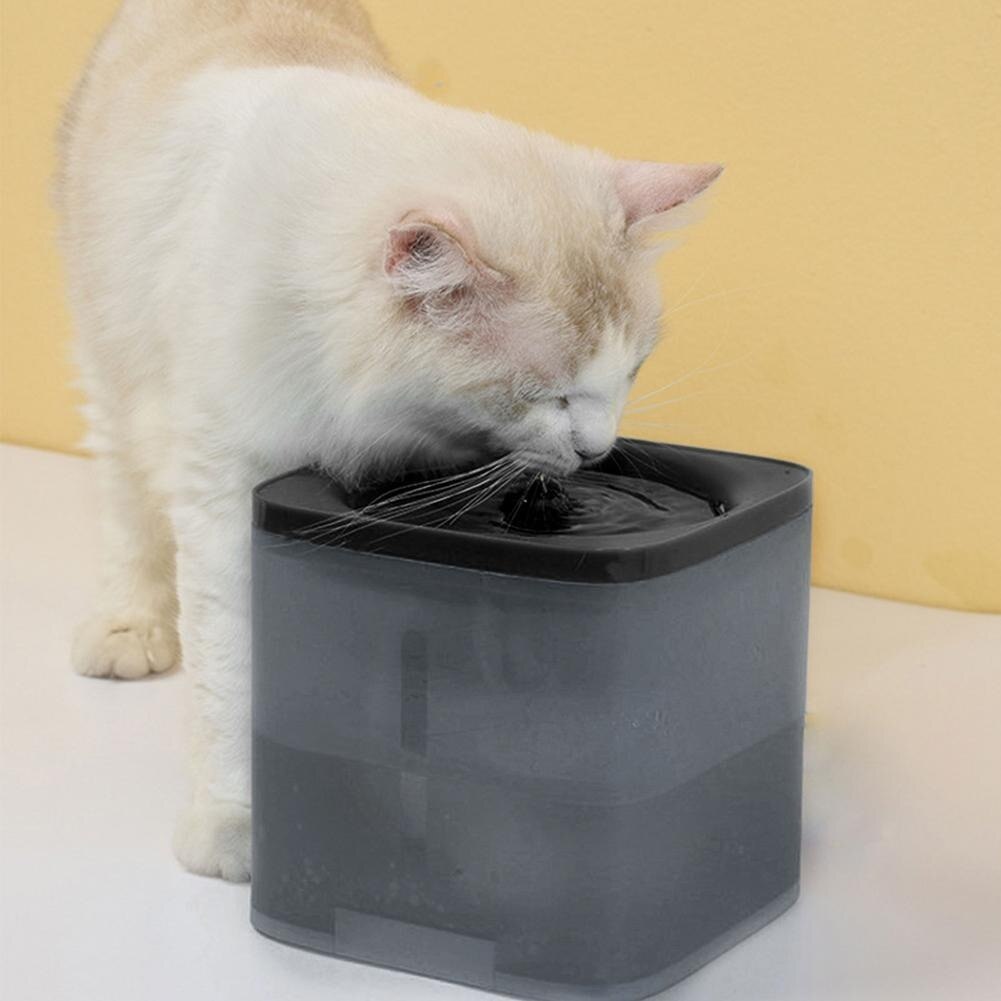 Automatic Cat Water Fountain With Faucet Dog Drinking Dispenser Transparent Drinkers For Cats Pet Drinking Bowl Filter Feeder