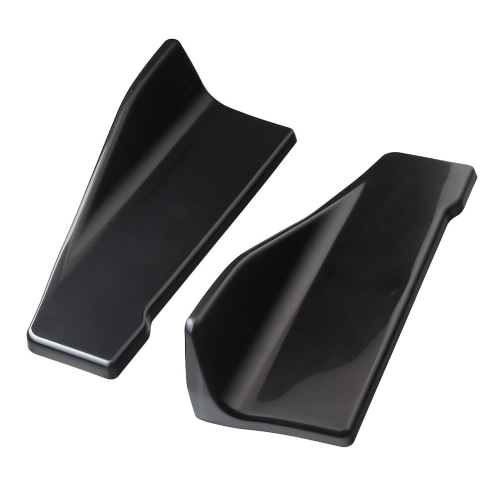 2pcs Side Skirts Fits Universal Vehicles Black Exterior Side Bottom Line Extensions Splitter Lip Car Diffusers