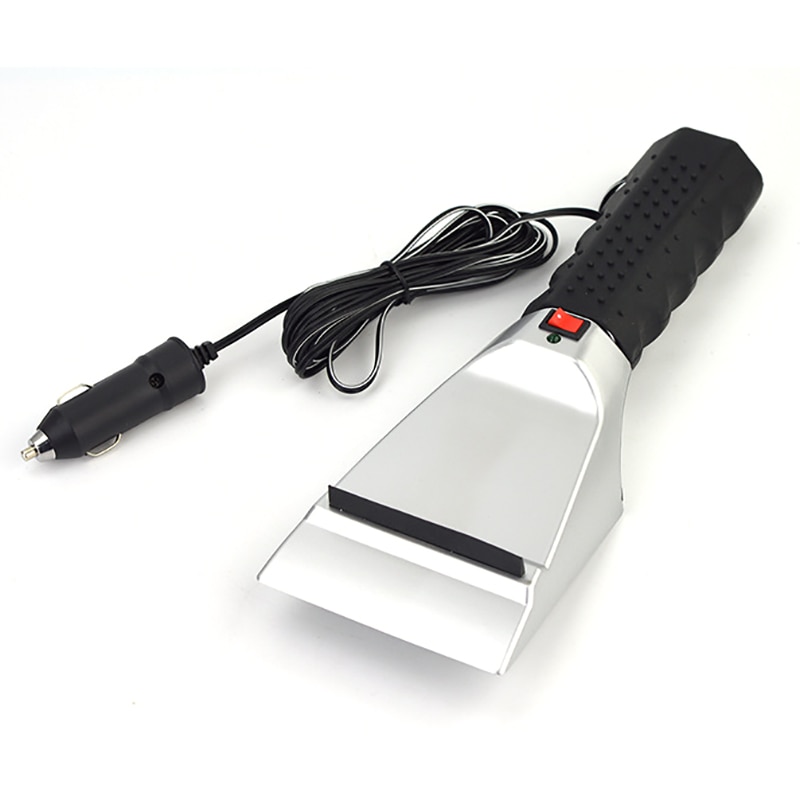 Grattoir à glace électrique pour pare-brise de voiture, dégivrage du verre, outils de nettoyage de vitres de voiture, 12V
