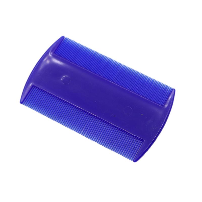 Portátil estrecha cabeza de diente peine Nit piojos de cepillo plano Cootie insecticida deshacerse de los piojos de la cabeza la caspa peines de belleza casa herramienta de limpieza: Blue