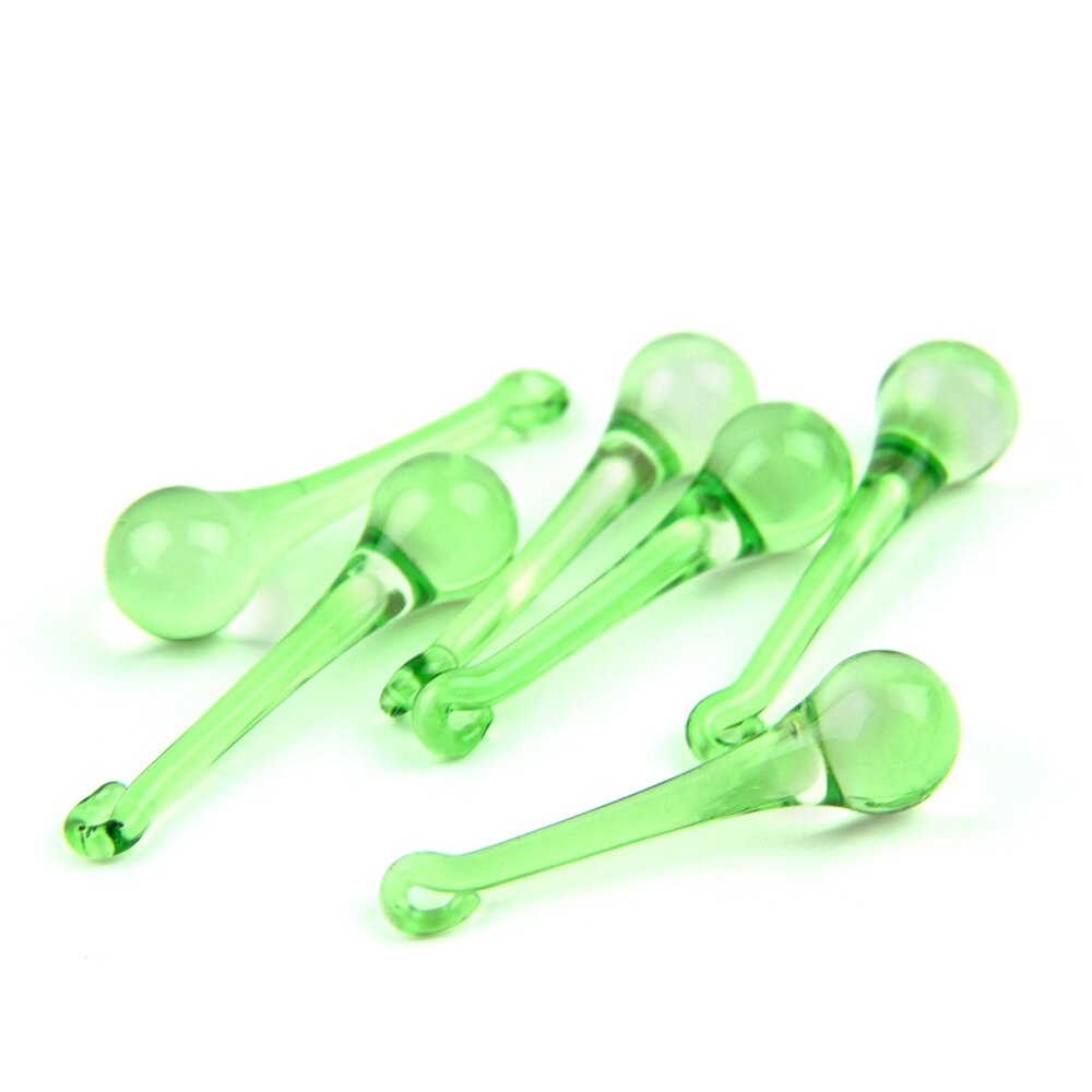 10Pcs Multicolor Regendruppels Kristallen Kroonluchter Onderdelen 20*80Mm Lamp Glas Opknoping Hangers Kralen Gordijn Accessoires: lt green / 16x60mm 10pcs