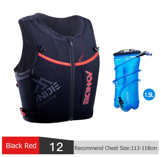 AONIJIE-Mochila deportiva de secado rápido, chaleco de hidratación con cremallera para senderismo, correr, Maratón, 10L
