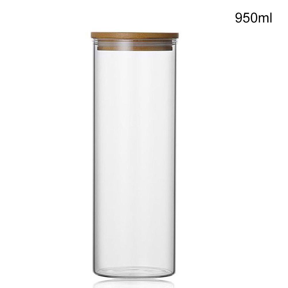 Pots à épices Borosilicate Transparent verre sans plomb scellé boîte de stockage réservoir de stockage de Grains pot liège thé conteneurs réservoir: Type5  C