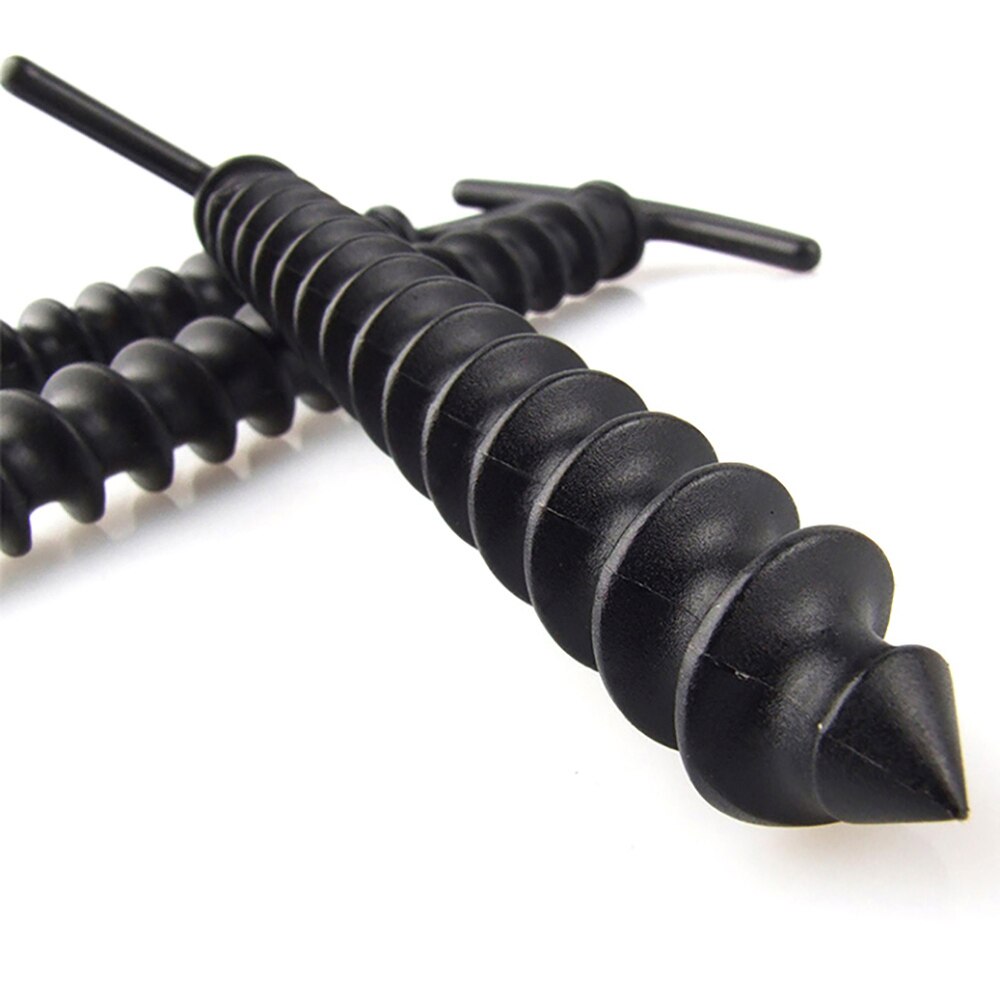 10 pçs tenda estacas estacas de acampamento ao ar livre lona chão plástico espiral parafuso unhas ao ar livre prego toldo acampamento suprimentos para churrasco