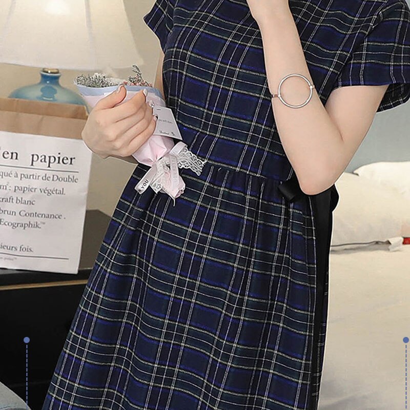 Short Maternité Motherhood Maternity Taille L, Bermuda Patchwork Multicolore, Plaid