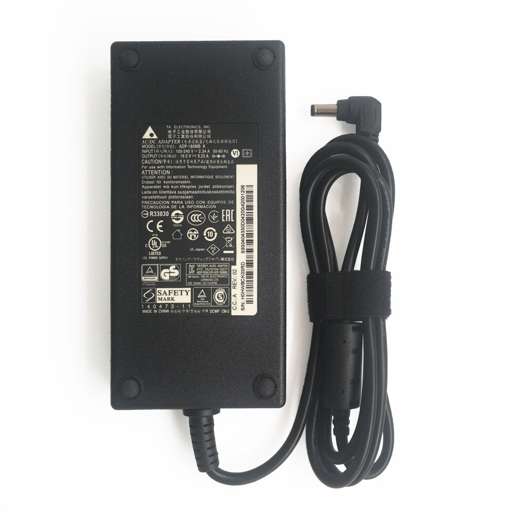 Original 19.5V 9.23A 180W AC Adapter Charger For Delta/MSI GS65 Stealth GL75 9SE-084CZ ADP-180MB K Laptop Power Supply