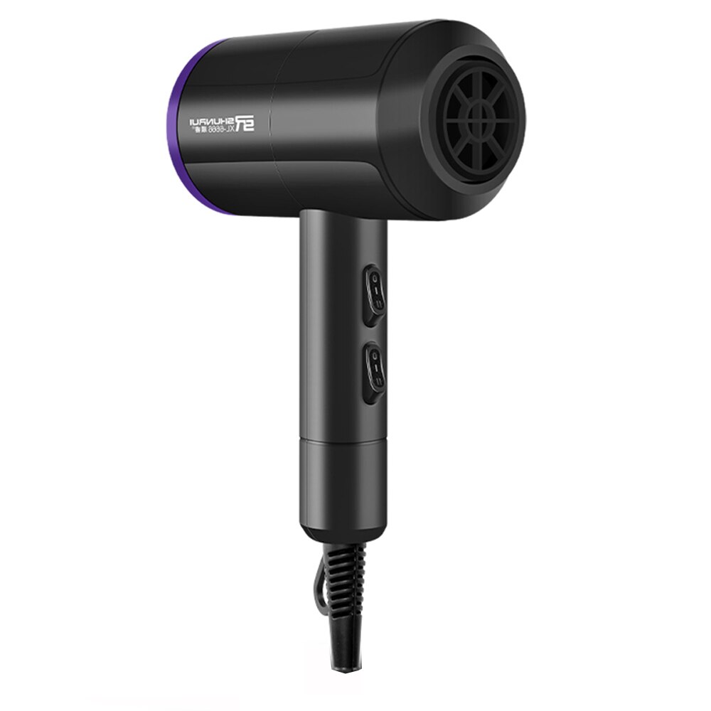 Hair Dryer Strong Wind Hair dryer Salon Dryer Cold Wind Negative Ionic Hammer Blower Dry Electric Hair Dryer EU: Black / EU