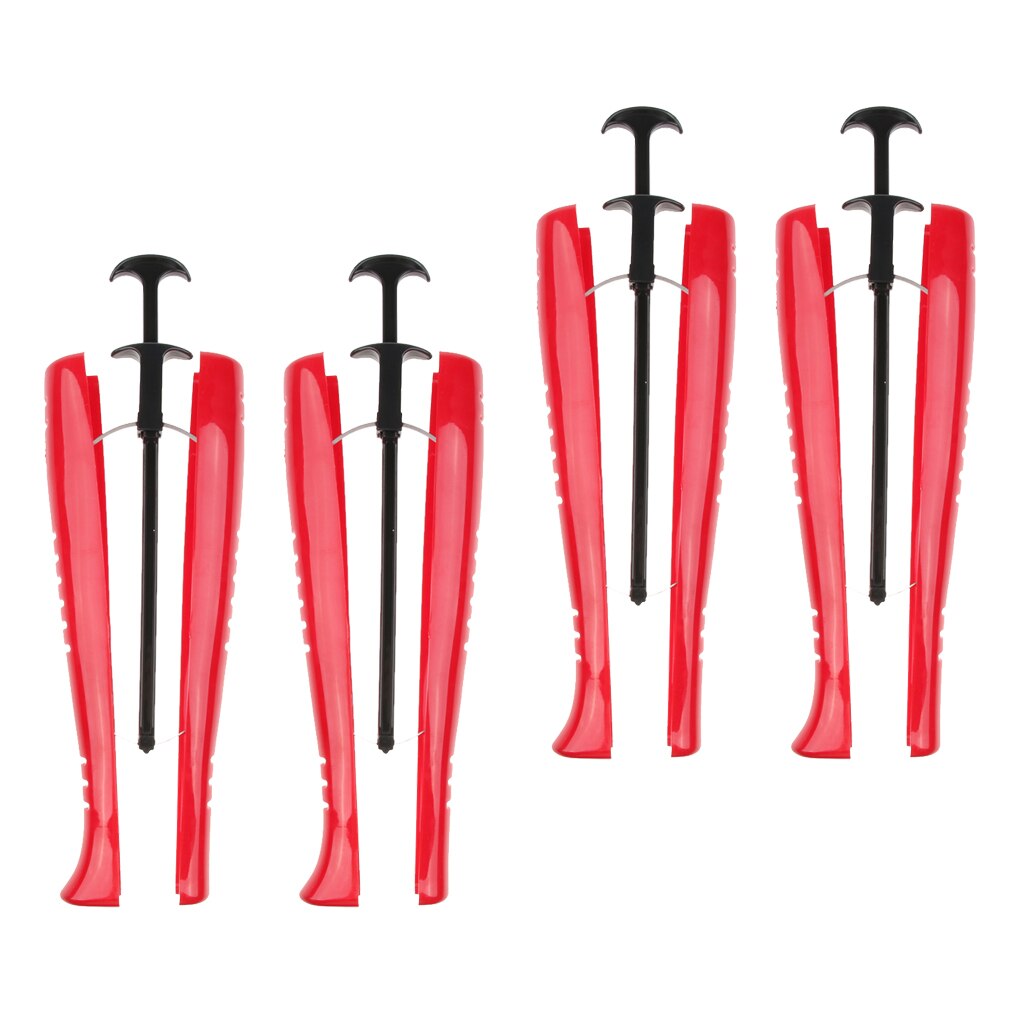 2Pairs Boot Tree Women Shoe Stretcher Automatic Support Organizer 29cm Red