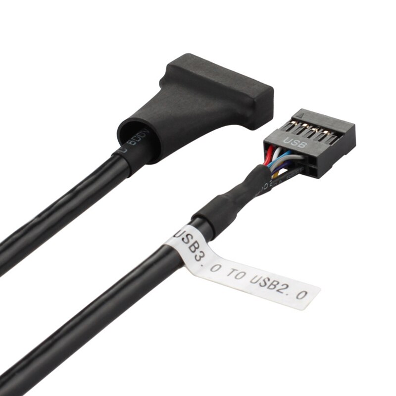 Cable adaptador interno de la placa base, conector USB 2,0 de 9 pines a USB 3,0 de 20 pines, conector USB 3,0 de 20 pines a USB 2,0 de 9 pines