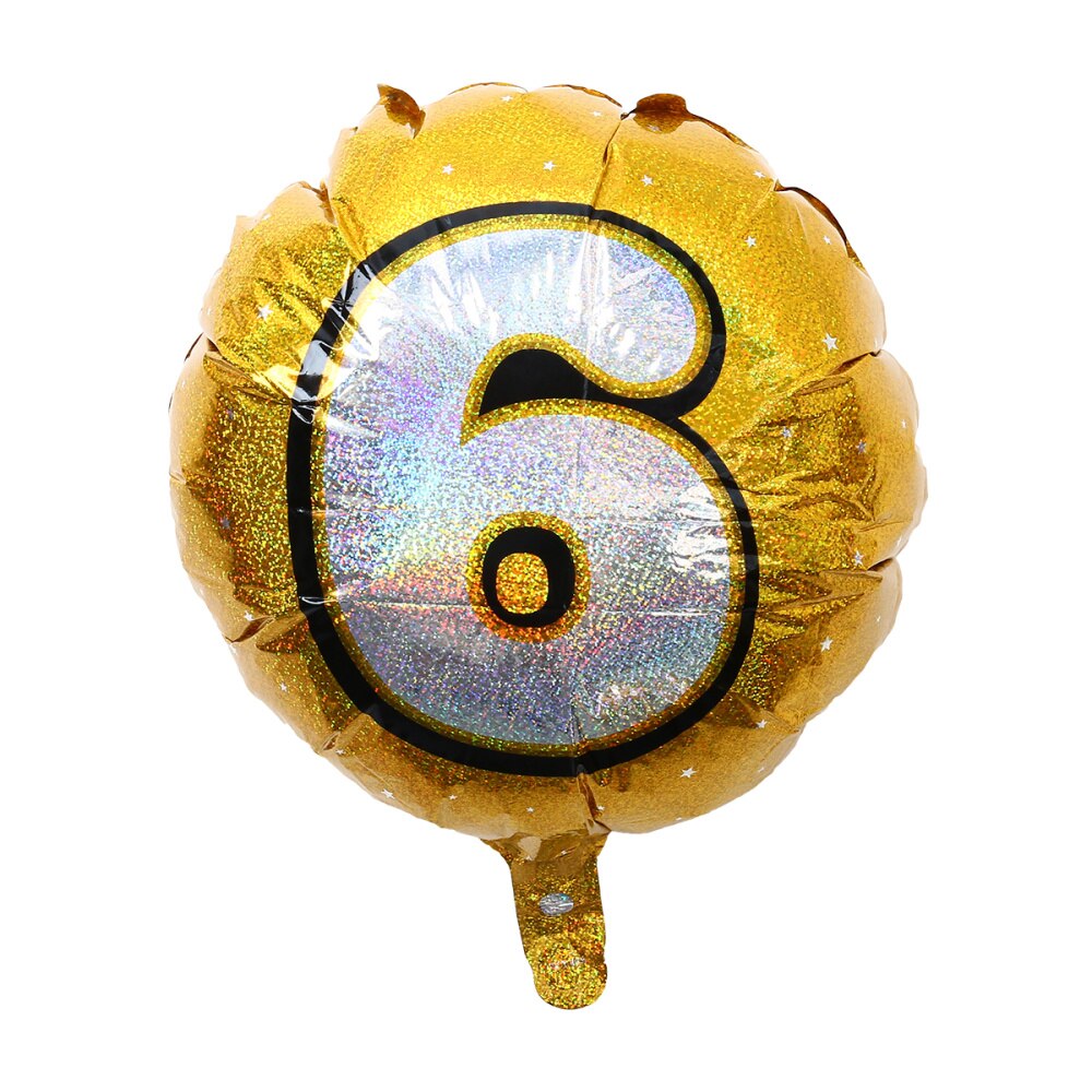 Number 4 Helium Foil Balloons Birthday Number Balloons 4 for Wedding Anniversary Decoration (Gold)