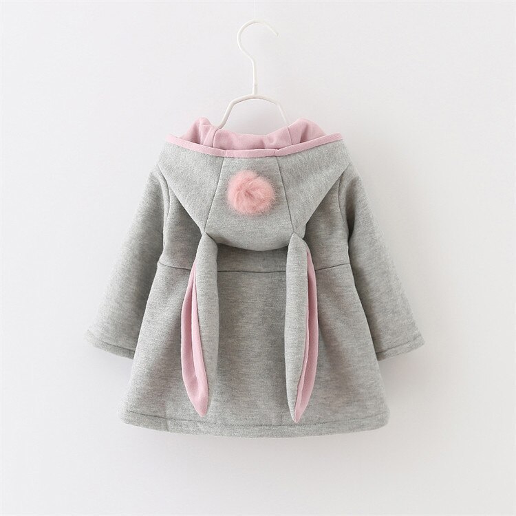 Peuter Jassen Baby Meisje Winter Herfst Capuchon Voor Baby Baby Jas 9BB005: Grijs / 24M