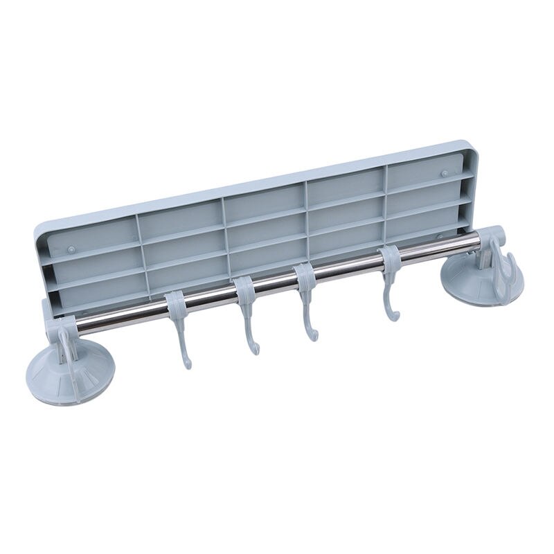 Colgador multifuncional , doble ventosa, toallero, estante colgante, estantes, ganchos, gancho de bloqueo tipo ventosa para Baño: blue