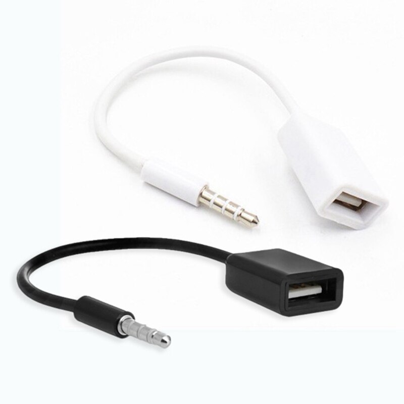 3.5mm Male AUX Audio Plug Jack Naar USB 2.0 Female Converter Cable Cord Voor Auto MP3