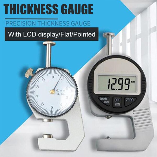 High-precision Digital Thickness Gauge Thickness Gauge High-precision Digital Display Measuring Pearl Diameter Caliper WWO66