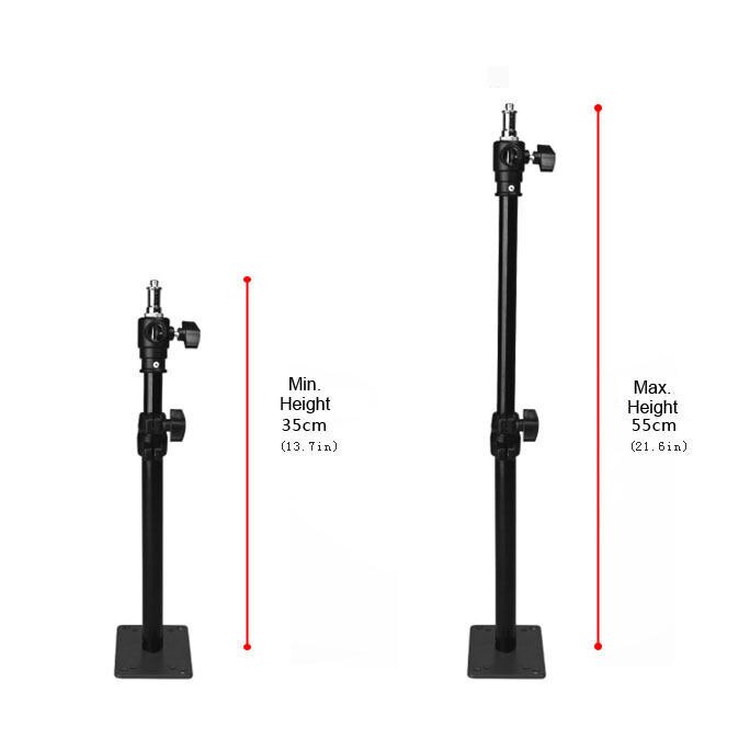 Meking 25cmc/55cm/100cm Studio Wall Ceiling Mount Stand Overhead with 1/4" Thread for photography video camera wall mount
