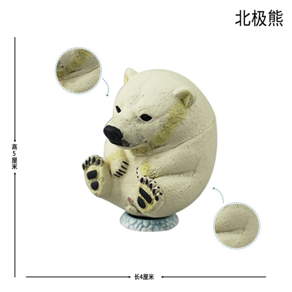 Lion Mandrill Hippo Elephant Penguin Dinosaur Tyrannosaurus Mosasaurus Triceratops Figure Animal Model Collector Decoration: Polar Bear