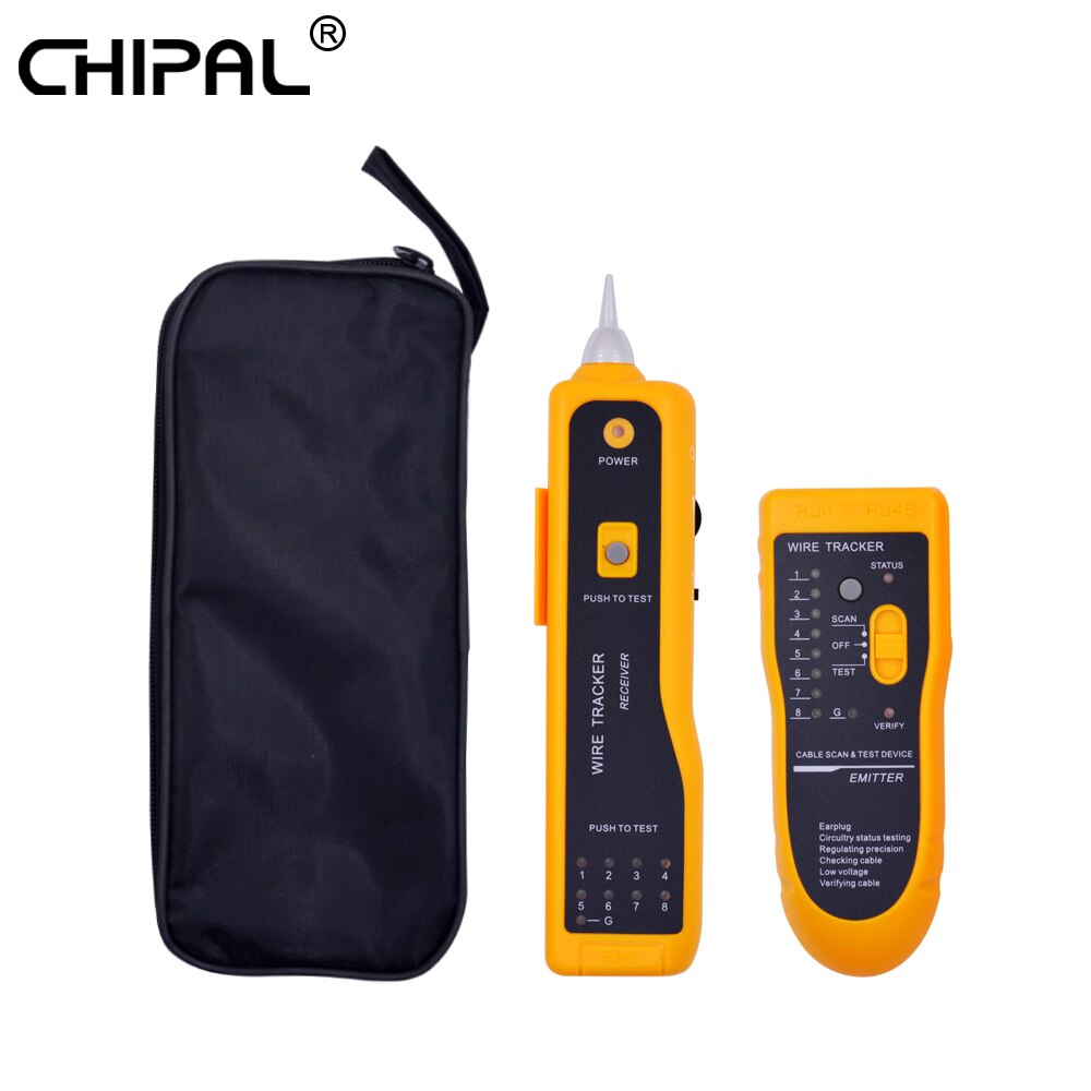 CHIPAL JW-360 Ethernet LAN Network Cable Tester Telephone Wire Tracker for UTP STP Cat5 Cat6 RJ45 RJ11 Line Finder