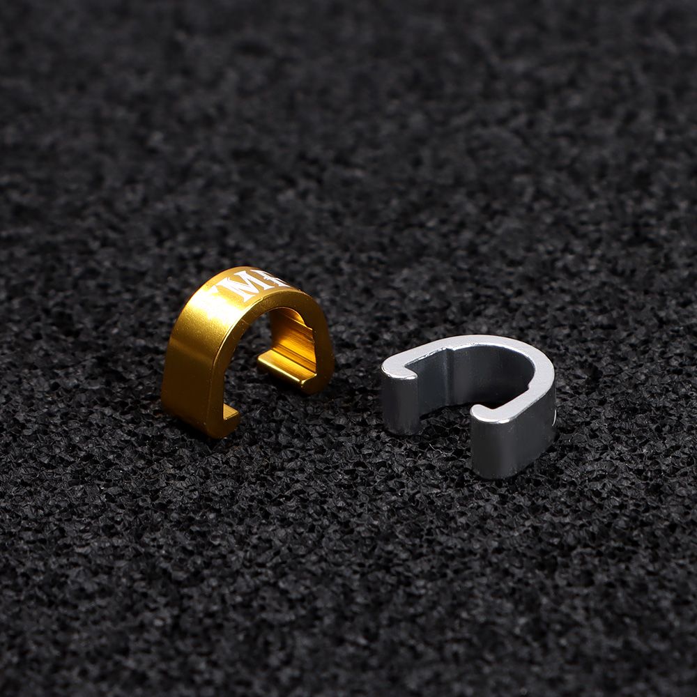 Albedel Serre-câbles C-Clips En Alliage Avec Boucle En U Pour VTT, BMX,vélo De Montagne, Dérailleur De Câble De Frein, Dérailleur De Dérailleur De Câble De Vitesse 2 Pièces De Chaque Couleur (16