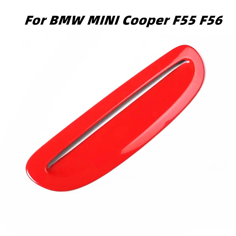 Voor Bmw Mini Cooper F55 F56 F57 Motorkap Luchtinlaat Trim Strip Carbon Fiber Stijl Auto Kap Verfraaiing Accessoires roze: Rood