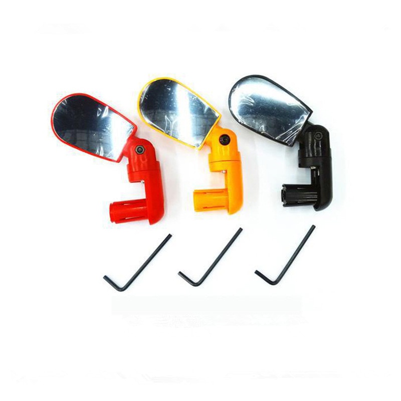 Paire De Rétroviseurs Rectangulaires Pour Guidon De Vélo - UMEXUS, ABS Noir, Réglables