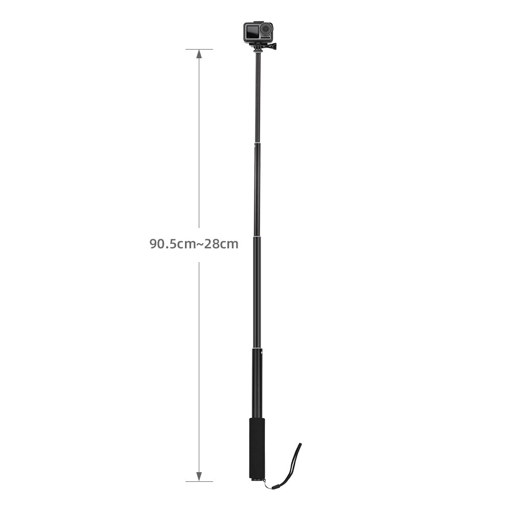 Palo Selfie manual extensible, palo monópode para teléfono, adaptador para DJI Osmo Action Go Pro HERO 8 7 6 5 4 Xiaomi YI 4K Lite S