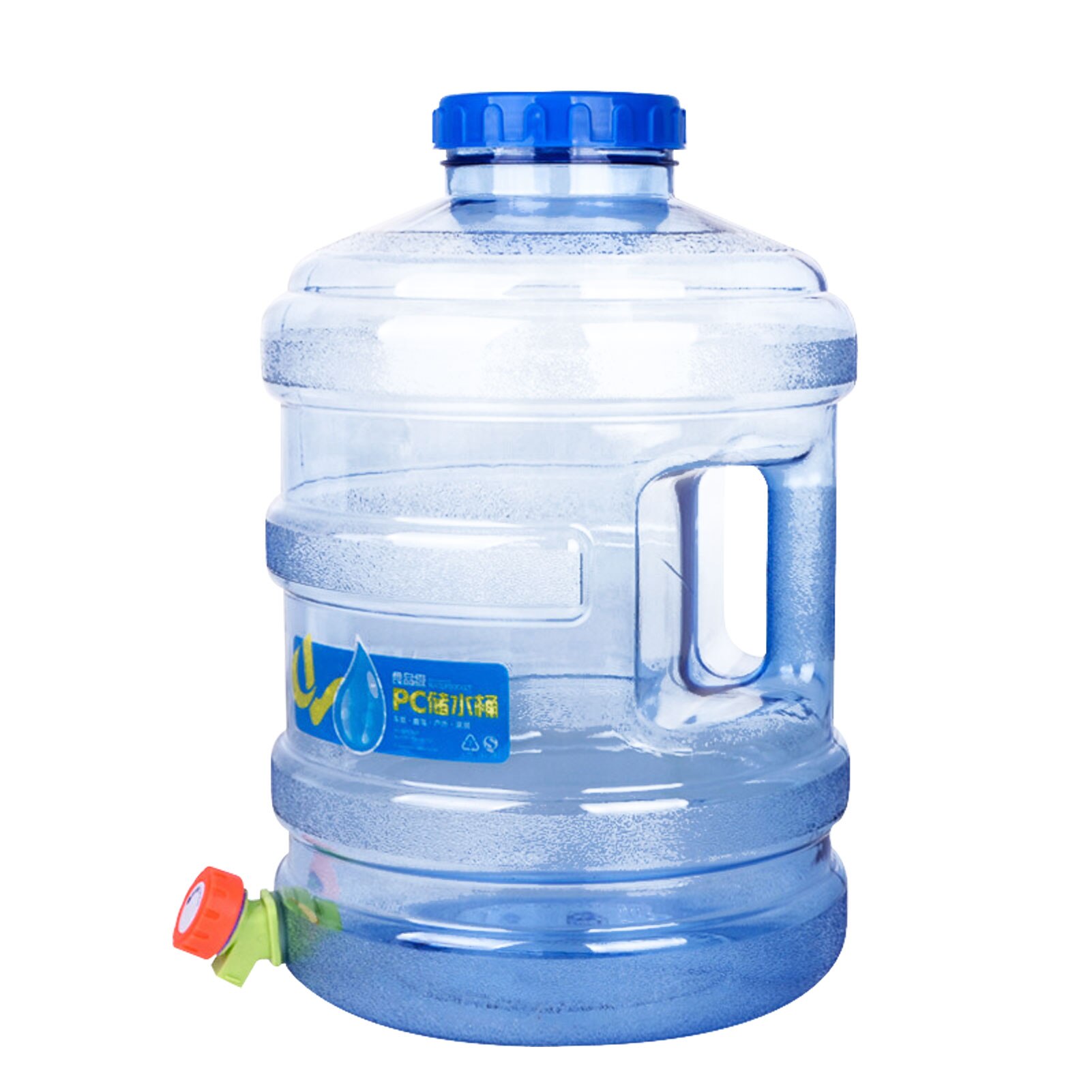 1.6/3.3 Gallon Portable Water Container Water Storage Jug Water T&amp;ank Carrier With Spigot For Outdoor Camping Hiking: 15L