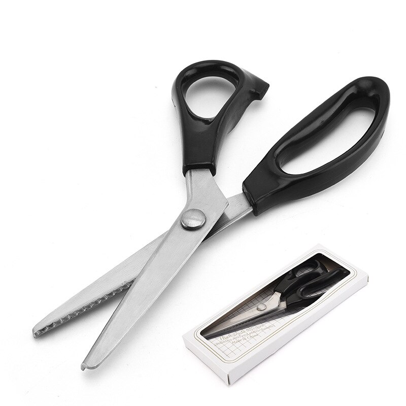 1 Piece Stainless Steel Scissors Dressmaking Sewing Scissors Fabric Craft Jagged shaped Shears